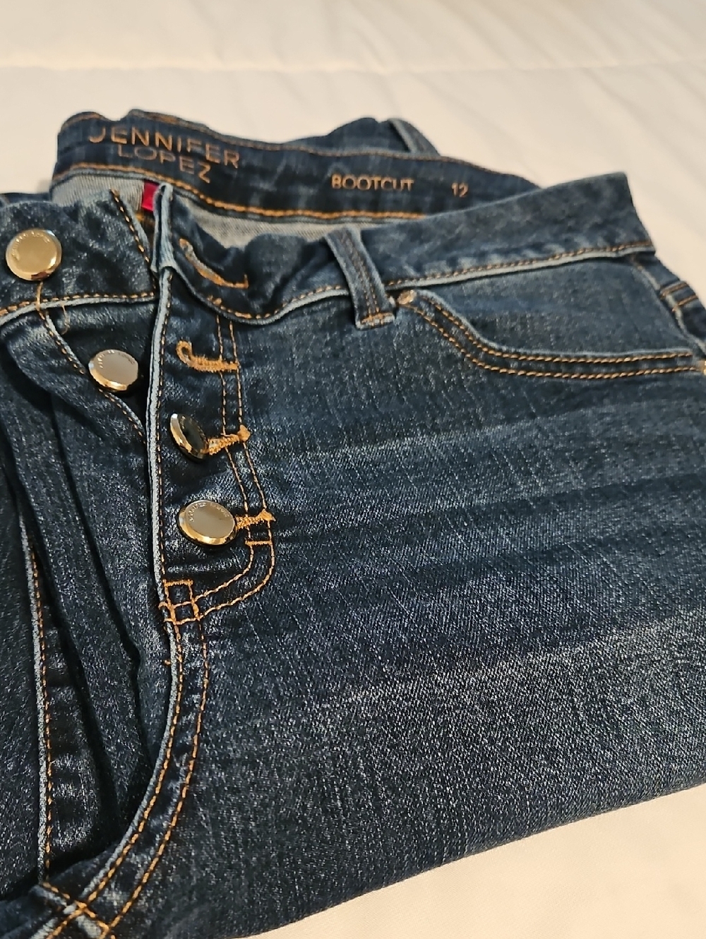 Jennifer Lopez Dark Blue Boot Cut Jeans